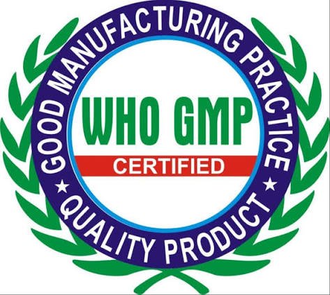 WHO-GMP certification logo